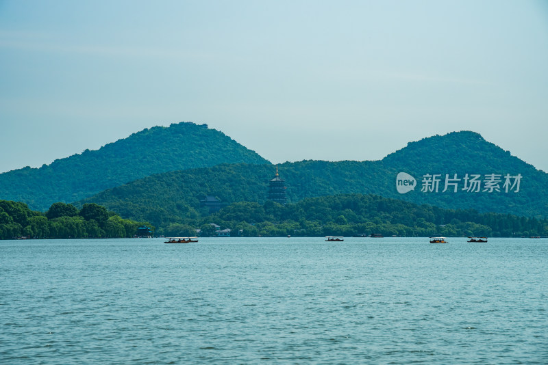 浙江杭州西湖雷峰塔景观