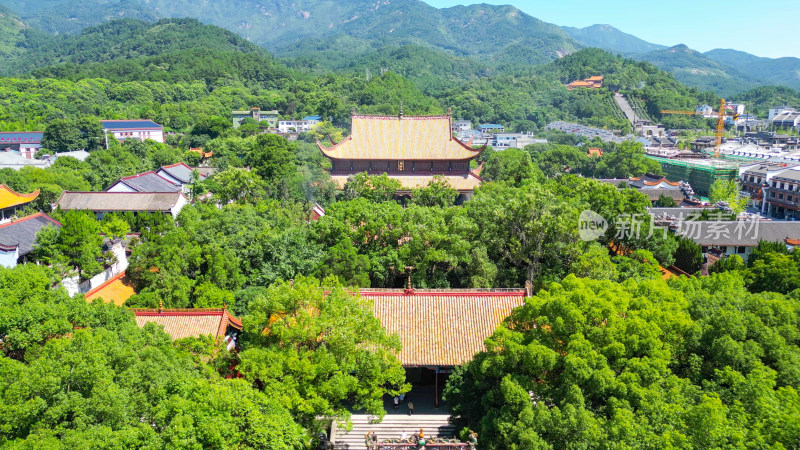 航拍湖南衡阳南岳区南岳大庙5A景区