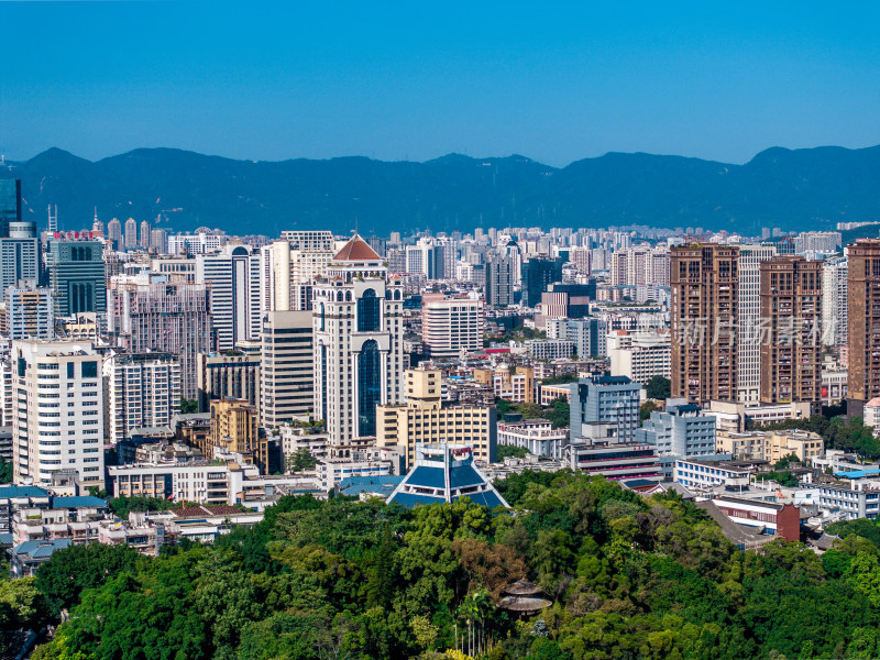 福建福州城市风景航拍建筑