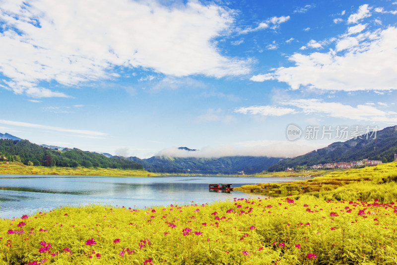 风景湖泊雅女湖