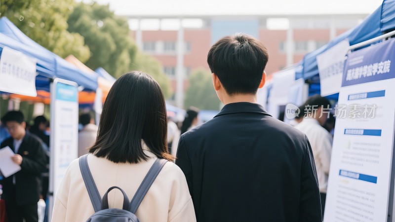 校园招聘会，毕业季学生职场入职就业求职