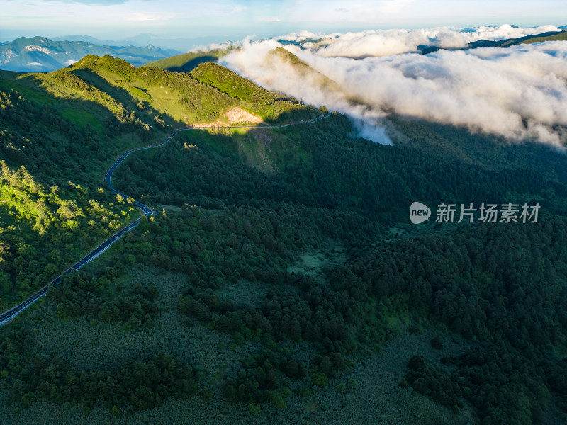 祖国大好河山云海云雾缭绕航拍