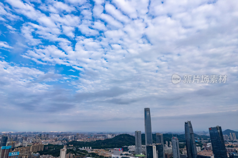 广东东莞市政府城市风光航拍摄影图