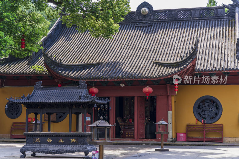 杭州西湖三天竺法镜寺古建筑风景