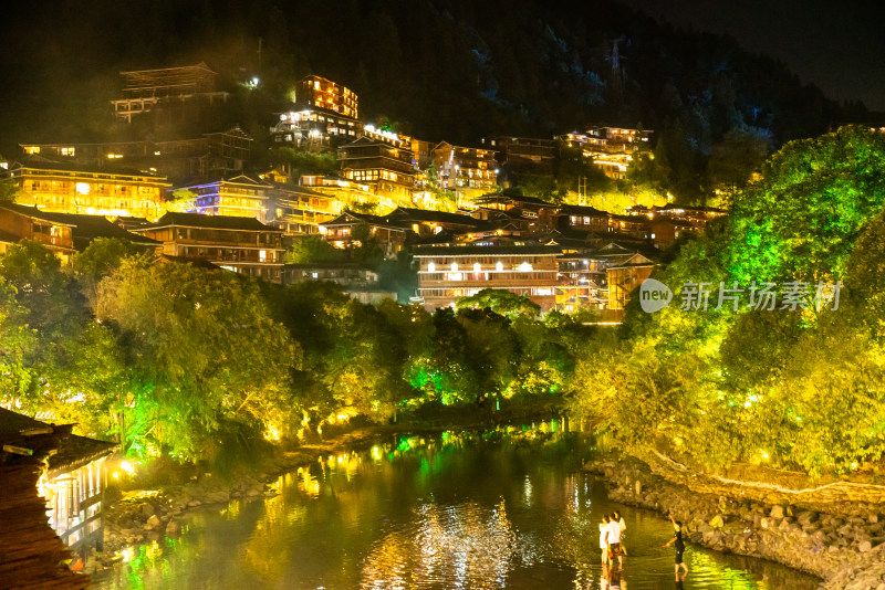 贵州西江千户苗寨夜景