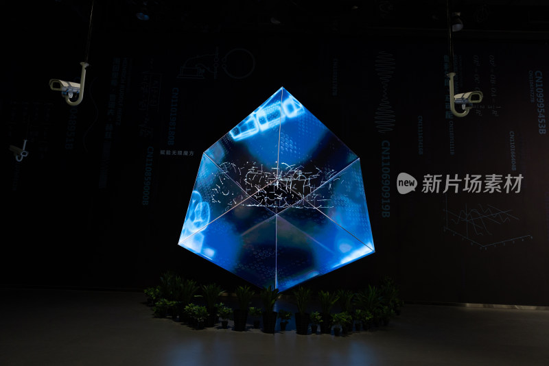 中国科学技术馆三维图形抽象背景
