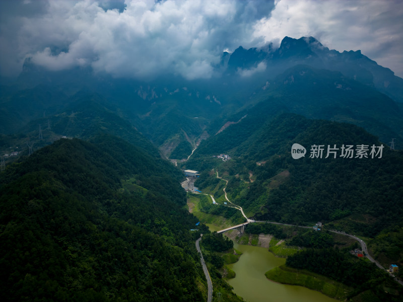 祖国大好河山长江三峡风光航拍图