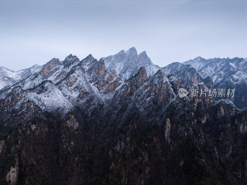 南阳老界岭冬季雪景风光