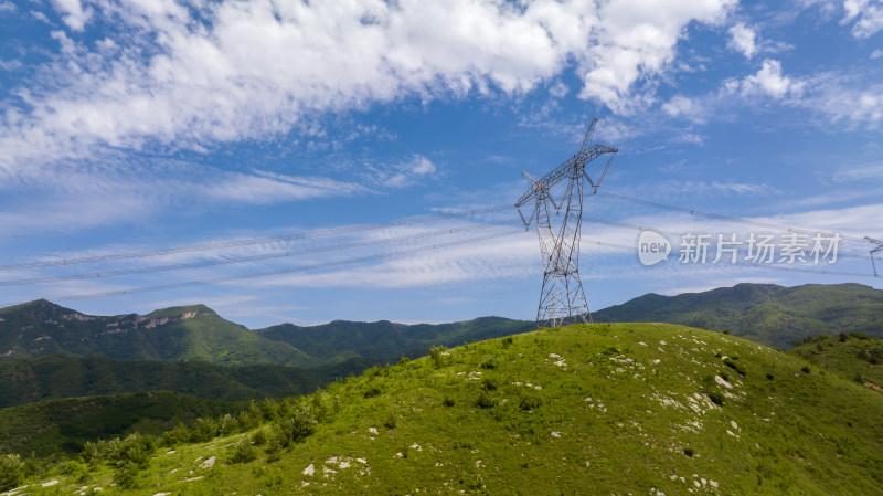 天空大山电力电塔电业输变电线路