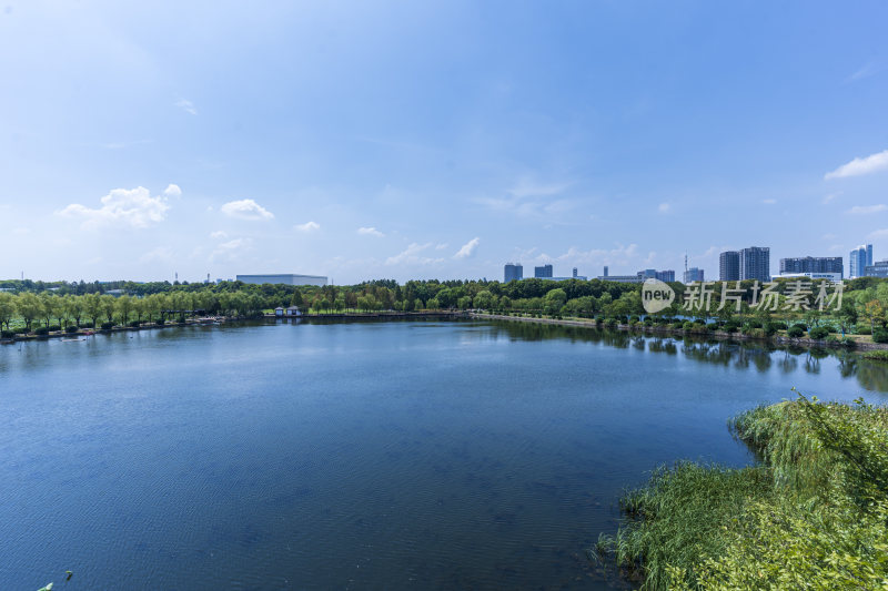 武汉蔡甸汤湖公园生态园林风景