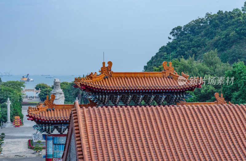 广州南沙天后宫旅游景区中式传统古建筑