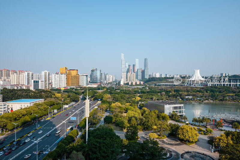 南宁城市地标建筑风光