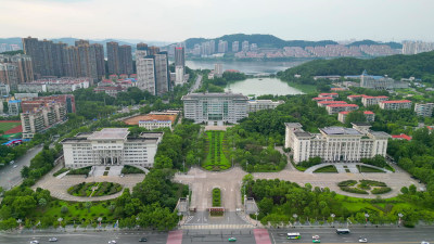 航拍湖北黄石市人民政府