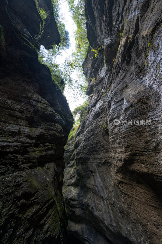 秋天陇南官鹅沟自然风景