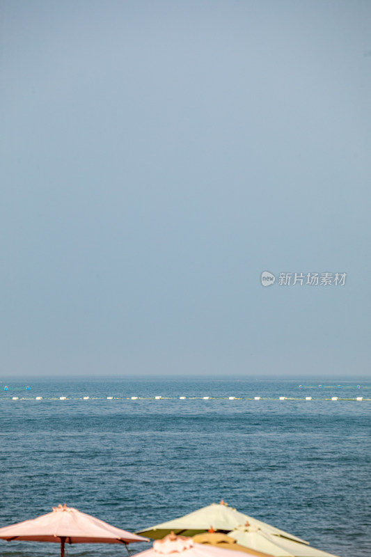 山东日照金沙滩海滨海岸海滩景观