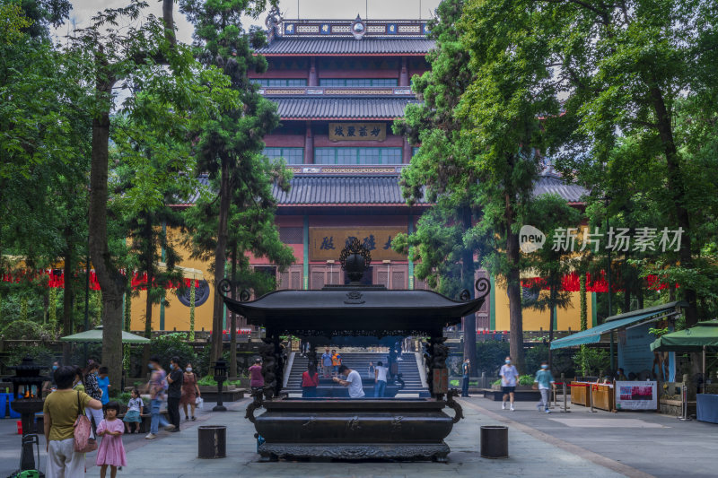 杭州西湖飞来峰灵隐寺千年古刹古建筑