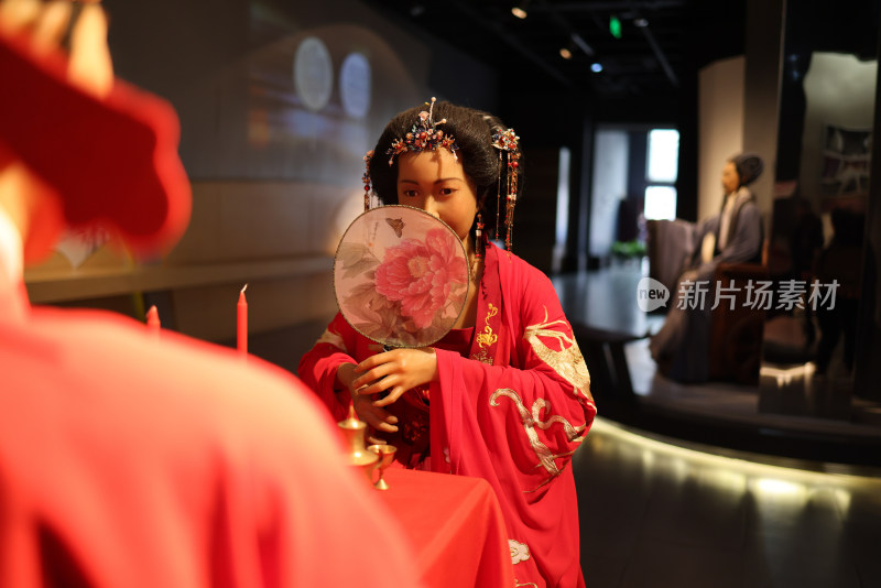 中国扇博物馆古代婚礼新娘却扇