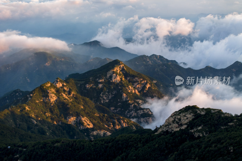 泰山云海，静美如画