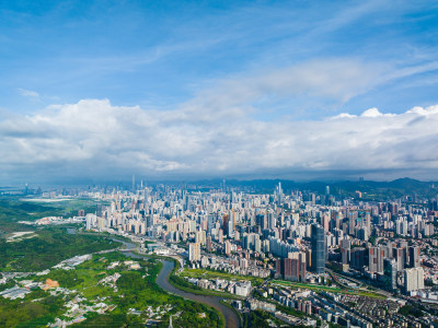 深圳罗湖区城市航拍