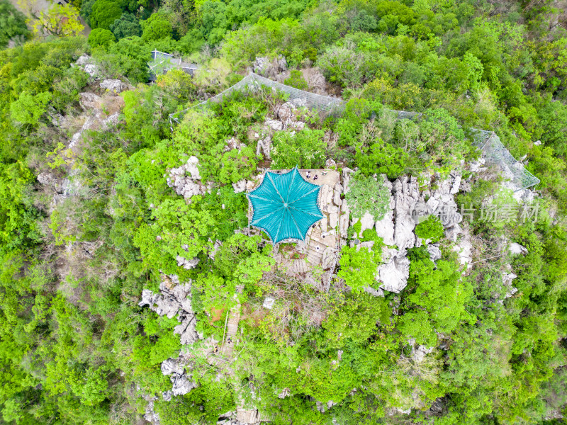 广西桂林七星山景区航拍图