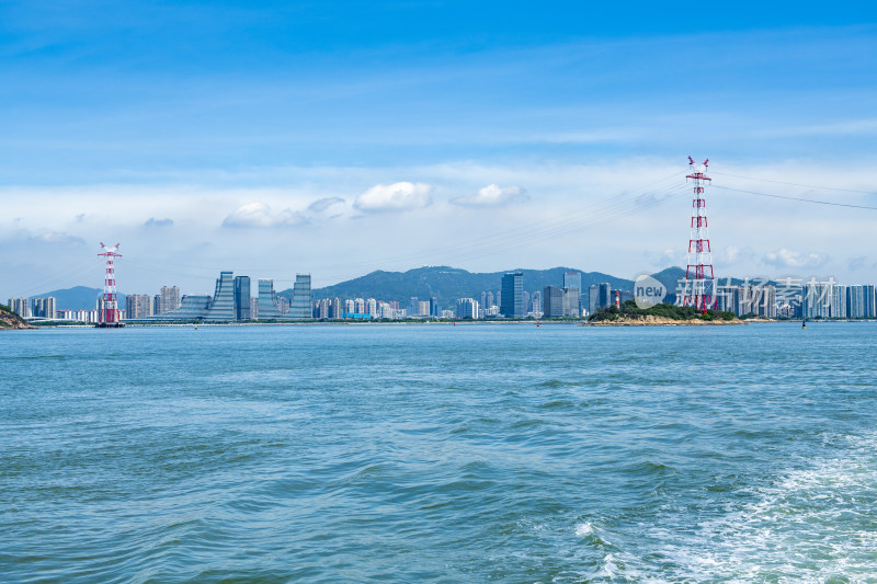 厦门城市建筑风光 双子塔 鼓浪屿 城市风光