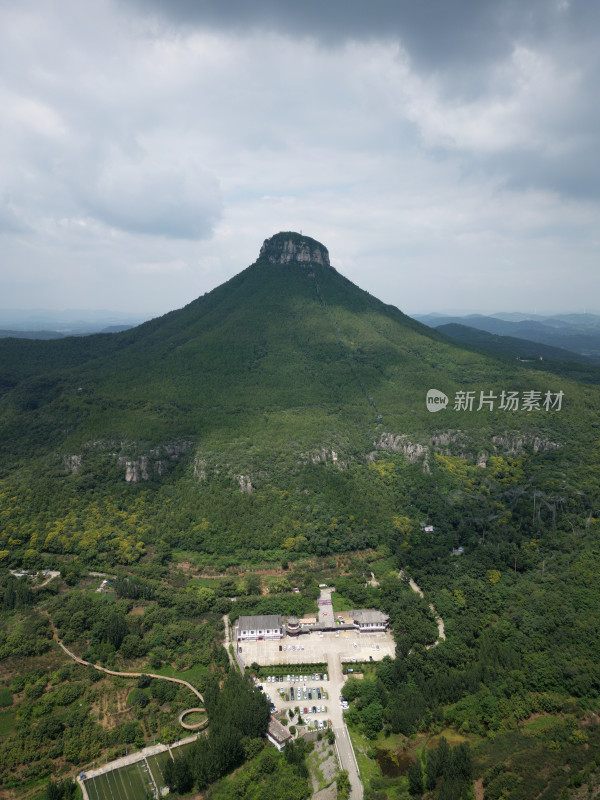 航拍山东省枣庄市山亭区抱犊崮景区