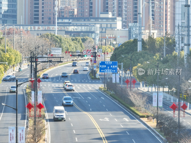 城市里的新春氛围