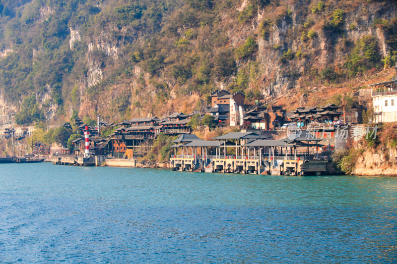 湖北宜昌三峡人家景区长江西陵峡灯影峡江域