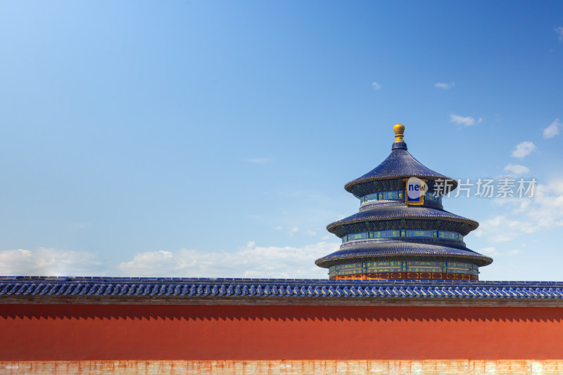 天坛北京历史遗迹祈年殿标志红墙地标中国