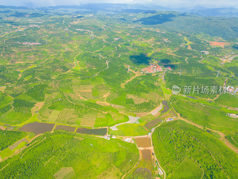 航拍乡村田园风光