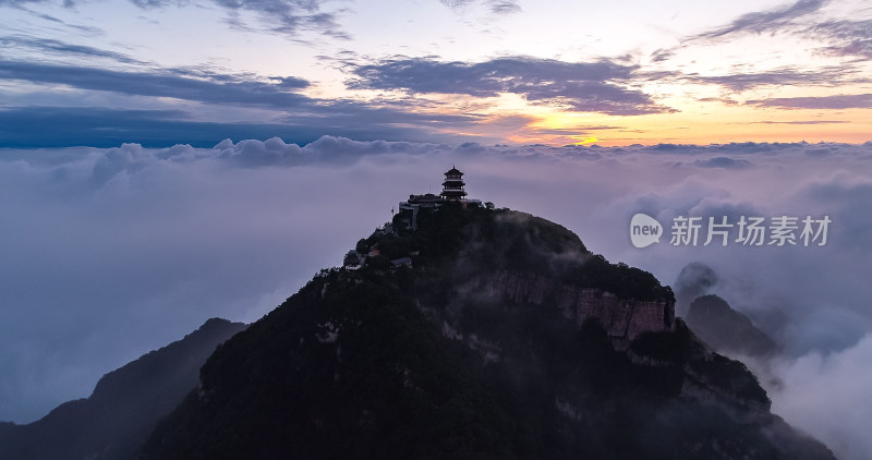 河南王屋山云海航拍