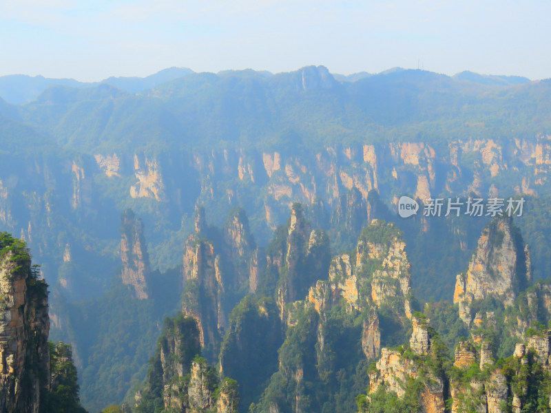 湖南张家界武陵源国家森林公园旅游风光