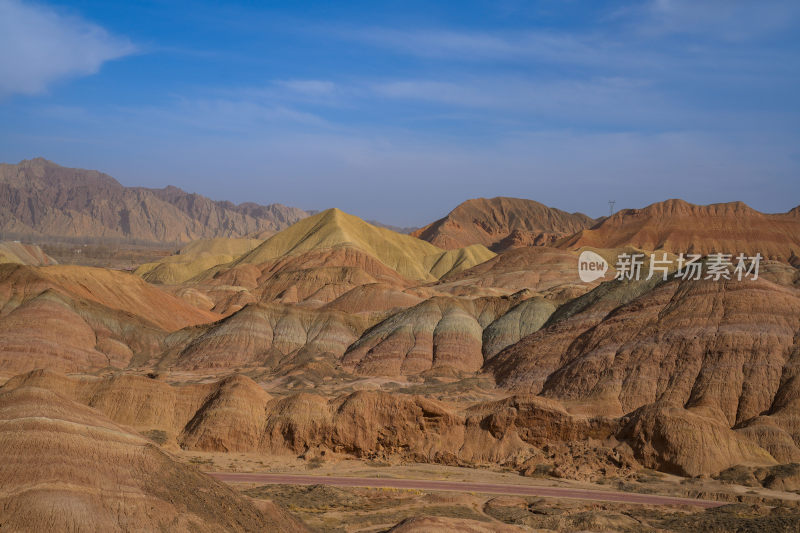 甘肃张掖七彩丹霞风景