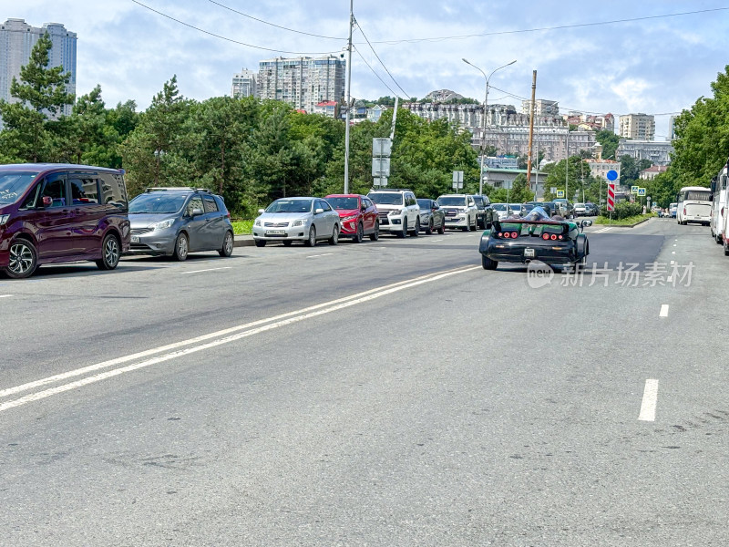 俄罗斯远东地区海参崴城市建筑风光