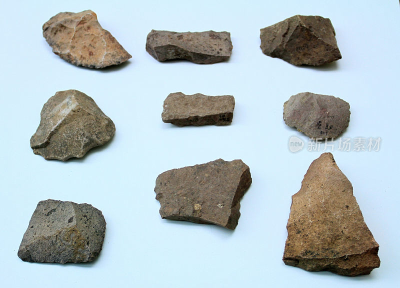 旧石器时代刮削器、砍砸器、尖状器