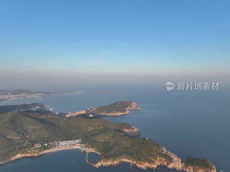 威海市孙家疃猫头山环海路山海城市风景