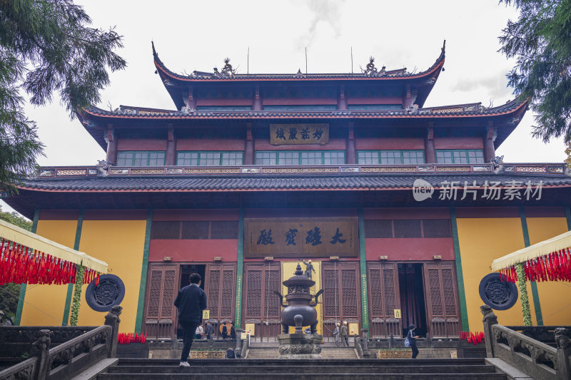 杭州西湖飞来峰灵隐寺千年古刹古建筑