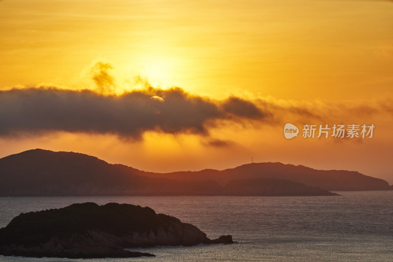 海岛的日出美景