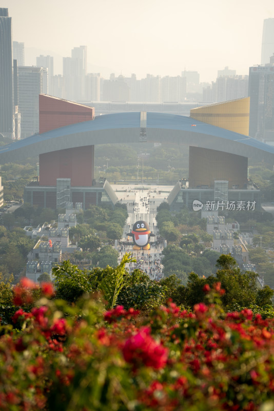 深圳市民中心广场腾讯企鹅