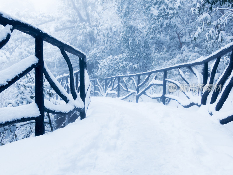 大自然冬季雪景