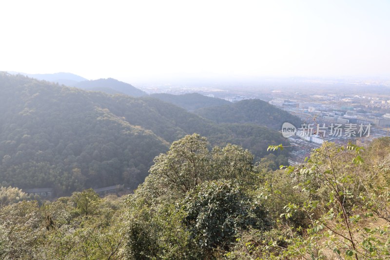 山林与城市远景