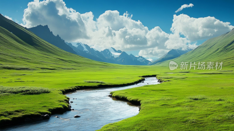 壮丽山河白云高山草原河流大美中国