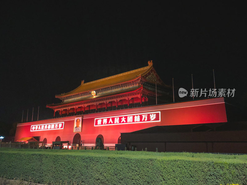 北京天安门夜景