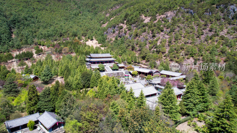 丽江玉水寨旅游风景区航拍图