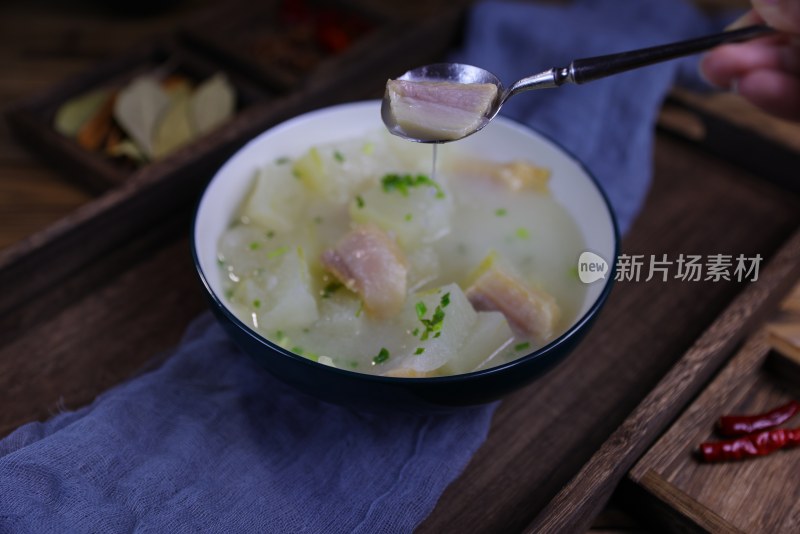 中国菜：咸肉冬瓜汤