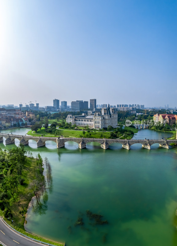 东莞松山湖景区航拍