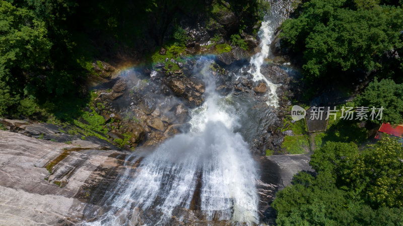 洛阳白云山山川河流山谷悬崖瀑布岩石溪水