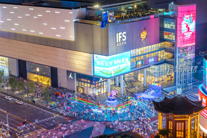 长沙城市风光夜景