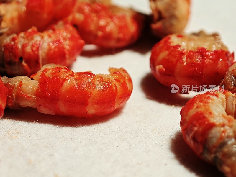 鲜嫩饱满的小龙虾肉