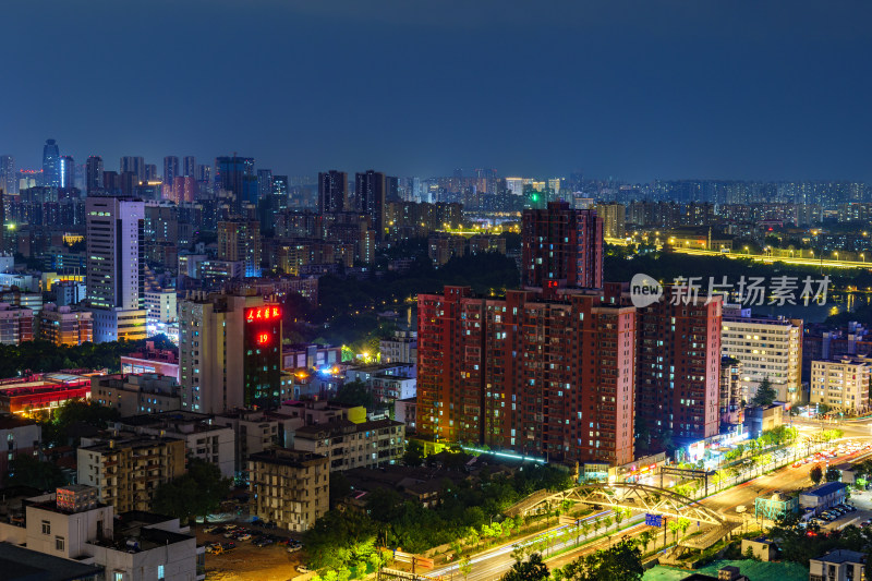 武汉城市风光夜景